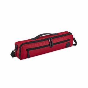 Gard Single Flute Case Cover – B foot – Synthetic Red w/ Black Trim